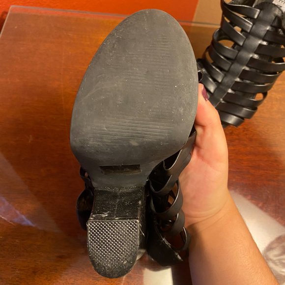 Steve Madden Glendael Leather Heels in Black Size 7.5M - Picture 4 of 10